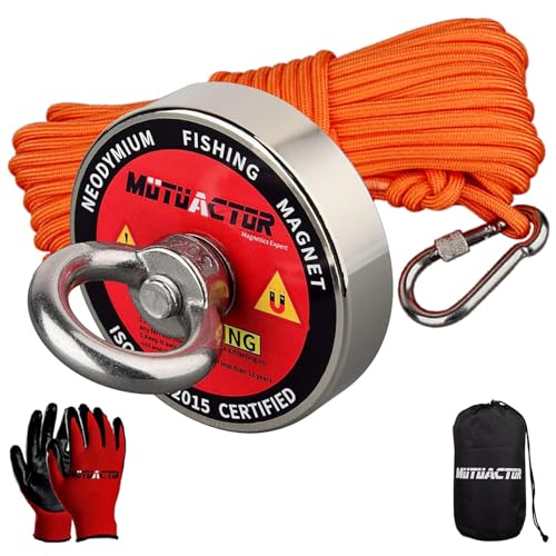 Mutuactor N52 Neodym Magnet Super Kraftvolle 150KG Zugkraft, Kraftvoller Magnet Mit 20M Robustem Seil, Buy Wholesale Kraftvoller Magnet Im Spiel Magnetisches Fischen von MUTUACTOR