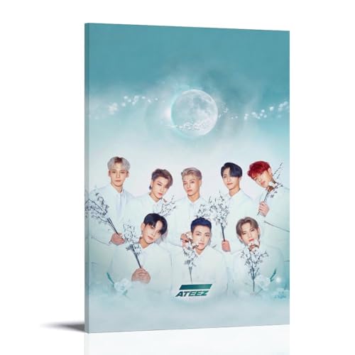 ATEEZ Group Member Wandkunst Bilddruck Moderne Familienzimmer Dekor 08x12inch(20x30cm) von MUTYNE