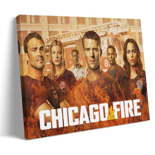 Chicago Fire Season 2 Leinwand-Poster, dekoratives Gemälde, Leinwand-Wandposter und Kunstdruck, modernes Familienschlafzimmer-Dekor-Poster, 30 x 45 cm von MUTYNE