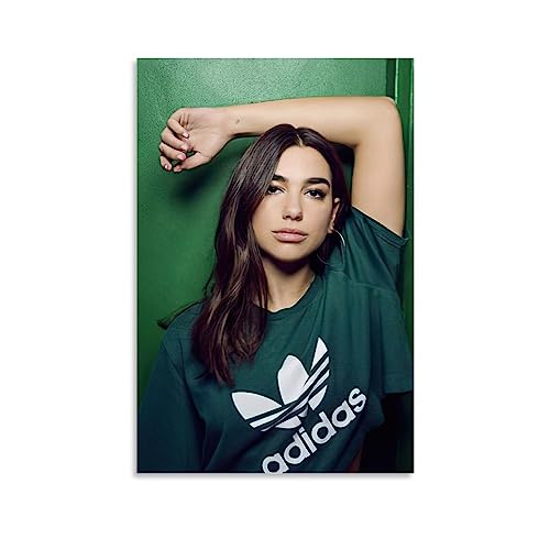 Dua Lipa (17) Leinwand-Poster, dekoratives Gemälde, Leinwand-Wandposter und Kunstdruck, modernes Familienschlafzimmer-Dekor-Poster, 50 x 75 cm von MUTYNE