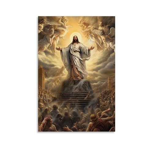 Jesus FanartLeinwand-Poster, dekoratives Gemälde, Leinwand-Wandposter und Kunstdruck, modernes Familienschlafzimmer-Dekor-Poster, 20 x 30 cm von MUTYNE