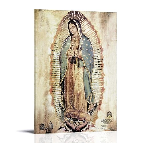 Leinwandposter "Our Lady Of Guadalupe", dekoratives Gemälde, Leinwand-Wandposter und Kunstdruck, modernes Familienschlafzimmer-Dekor-Poster, 30 x 45 cm von MUTYNE