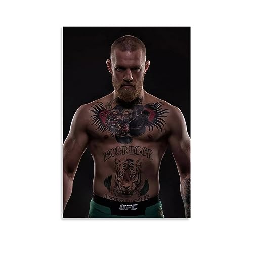 MMA-Poster Conor McGregor Poster, Leinwand-Poster, dekoratives Gemälde, Leinwand-Wandposter und Kunstdruck, modernes Familienschlafzimmer-Dekor-Poster, 20 x 30 cm von MUTYNE