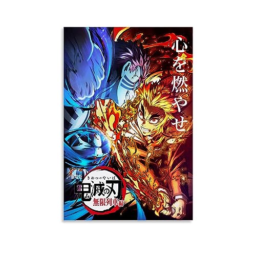 MUTYNE Anime Demon Slayer Kimetsu Wandkunst Bilddruck Moderne Familienzimmer Dekor 20x30inch(50x75cm) von MUTYNE