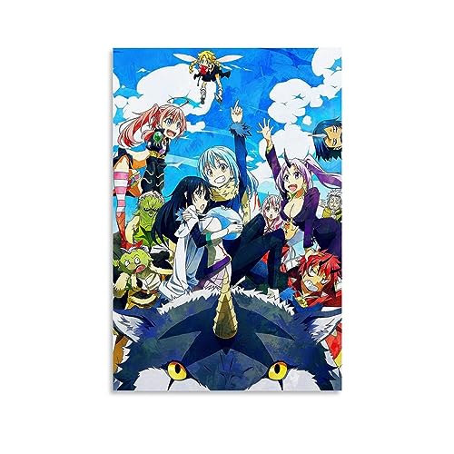 MUTYNE Anime Reincarnated Tensei Shitara Slime Datta Poster Dekorative Malerei Leinwand Wandkunst Wohnzimmer Poster Schlafzimmer Malerei 24x36inch(60x90cm) von MUTYNE