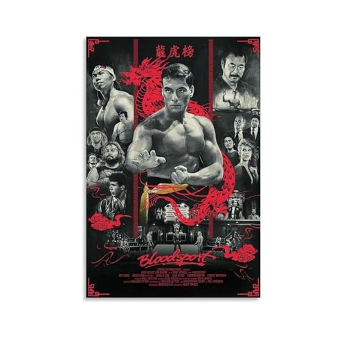 MUTYNE Bloodsport Movie Wandkunst Bilddruck Moderne Familienzimmer Dekor 24x36inch(60x90cm) von MUTYNE