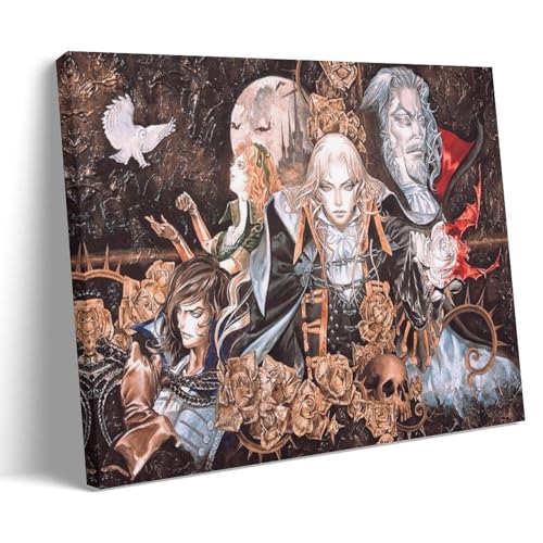 MUTYNE Castlevania Art Retro Poster Dekorative Malerei Leinwand Wandkunst Wohnzimmer Poster Schlafzimmer Malerei 24x36inch(60x90cm) von MUTYNE