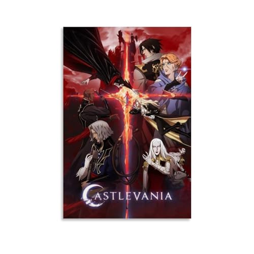 MUTYNE Castlevania Vampire Poster Dekorative Malerei Leinwand Wandkunst Wohnzimmer Poster Schlafzimmer Malerei 08x12inch(20x30cm) von MUTYNE
