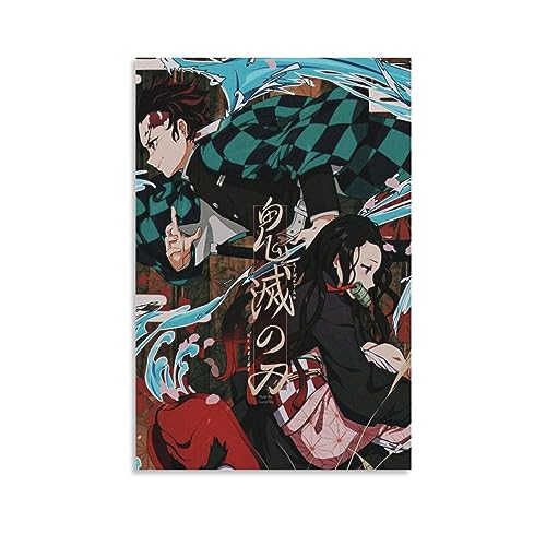 MUTYNE Demon Slayer Anime Poster Dekorative Malerei Leinwand Wandkunst Wohnzimmer Poster Schlafzimmer Malerei 08x12inch(20x30cm) von MUTYNE