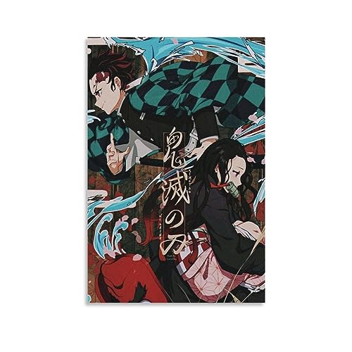 MUTYNE Demon Slayer Anime Wandkunst Bilddruck Moderne Familienzimmer Dekor 20x30inch(50x75cm) von MUTYNE