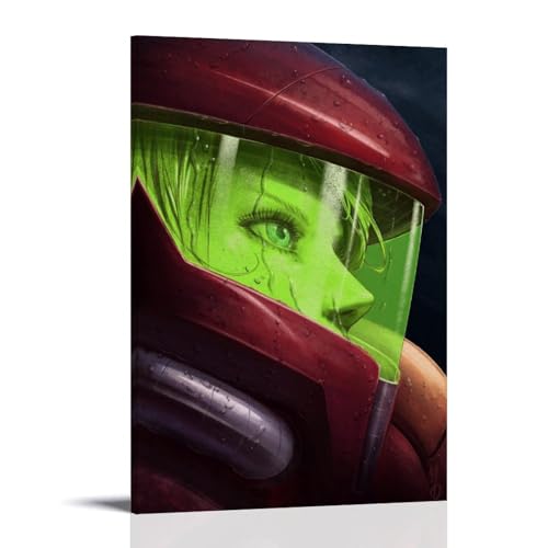 MUTYNE Metroid Fanart Samus Aran Poster Dekorative Malerei Leinwand Wandkunst Wohnzimmer Poster Schlafzimmer Malerei 20x30inch(50x75cm) von MUTYNE