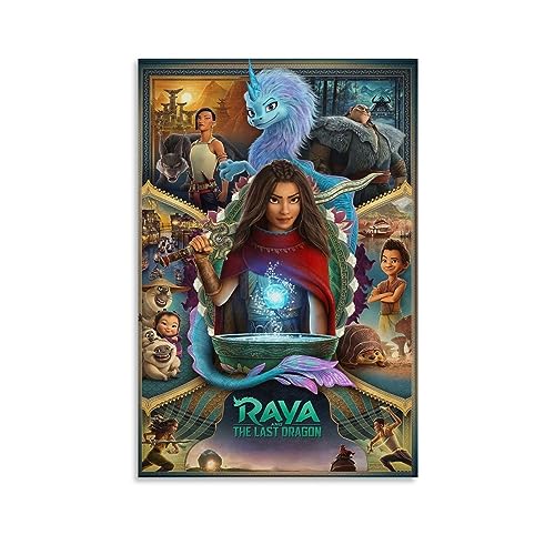 Raya und der letzte Drache Anime-Filmposter auf Leinwand, dekoratives Gemälde, Leinwand-Wandposter und Kunstdruck, modernes Familienschlafzimmer-Dekor-Poster, 20 x 30 cm Raya und der letzte Drache Anime-Filmposter auf Leinwand, dekoratives Gemälde, Leinwand-Wandposter und Kunstdruck, modernes Familienschlafzimmer-Dekor-Poster, 20 x 30 cm von MUTYNE