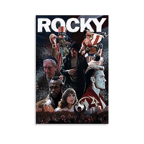 Rocky Balboa Klassisches Filmposter, Leinwand-Poster, dekoratives Gemälde, Leinwand-Wandposter und Kunstdruck, modernes Familienschlafzimmer-Dekor-Poster, 30 x 45 cm von MUTYNE