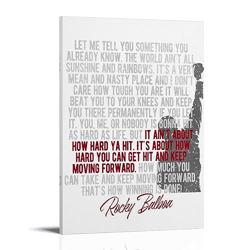 Rocky Balboa Leinwand-Poster, dekoratives Gemälde, Leinwand-Wandposter und Kunstdruck, modernes Familienschlafzimmer-Dekor-Poster, 30 x 45 cm von MUTYNE