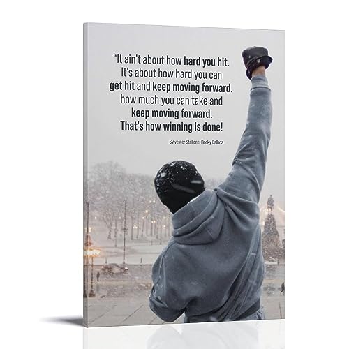 Rocky Balboa Poster, Leinwand-Poster, dekoratives Gemälde, Leinwand-Wandposter und Kunstdruck, modernes Familienschlafzimmer-Dekor-Poster, 40 x 60 cm von MUTYNE