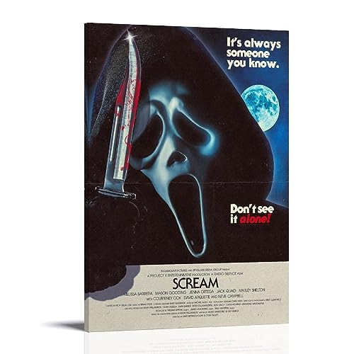 Scream Film FanartLeinwand-Poster, dekoratives Gemälde, Leinwand-Wandposter und Kunstdruck, modernes Familienschlafzimmer-Dekor-Poster, 30 x 45 cm Scream Film FanartLeinwand-Poster, dekoratives Gemälde, Leinwand-Wandposter und Kunstdruck, modernes Familienschlafzimmer-Dekor-Poster, 30 x 45 cm von MUTYNE