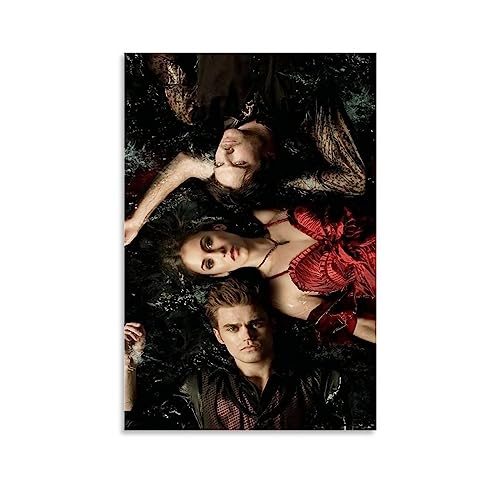 TV-Show-Poster The Vampire Diaries PaCanvas, dekoratives Gemälde, Leinwand-Wandposter und Kunstdruck, modernes Familienschlafzimmer-Dekor-Poster, 20 x 30 cm von MUTYNE