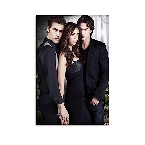 TV-Show-Poster The Vampire Diaries Paul WCanvas Poster, dekoratives Gemälde, Leinwand-Wandposter und Kunstdruck, modernes Familienschlafzimmer-Dekor-Poster, 20 x 30 cm von MUTYNE