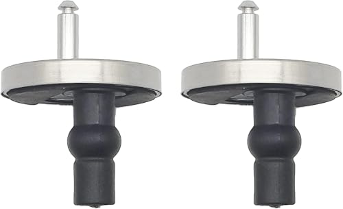 MUU Universal-Toilettensitz-Schrauben und -schrauben, 2-stückiges Set mit Schnellverschluss-Scharnierbefestigungen, für Toilettendeckel mit 14-20 mm Lochdurchmesser, aus Edelstahl, 6 Stück im Paket von MUU