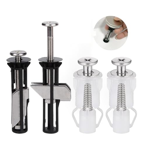 MUU Universal Toilettensitz Schraubensatz, Edelstahl, 6 Stück, Sechskant, 14 mm, 2.83 Zoll lang, 0.7 Zoll im Durchmesser, Rostfrei, Einfache Installation von MUU