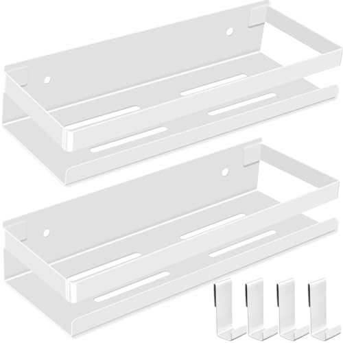 MUUKAIII Duschablage Ohne Bohren Weiß 2 Stück Duschregal Edelstahl 30cm Badezimmer Regal Ohne Bohren mit 4 Haken Duschkorb Badregal Ohne Bohren Shampoo Halterung für Dusche MUUKAIII Duschablage Ohne Bohren Weiß 2 Stück Duschregal Edelstahl 30cm Badezimmer Regal Ohne Bohren mit 4 Haken Duschkorb Badregal Ohne Bohren Shampoo Halterung für Dusche von MUUKAIII