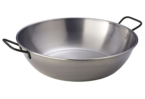 Muurikka Wok Stahl 40cm silberfarben von MUURIKKA