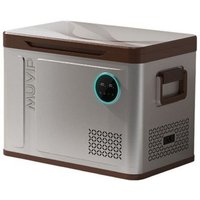 41-Liter-Kompressor-Kühlschrank - Temperatur zwischen -20º/+20º - 60w - Doppelzone - Griffe de Transport - leiser Kompressor - Farbe silber/braun von MUVIP