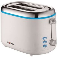 Design Toaster 850w - Fassungsvermögen für 2 Scheiben - 7 Toaststufen - Heiz-, Auftau- und Aufwärmfunktion - automatischer und manueller Stopp - Muvip von MUVIP