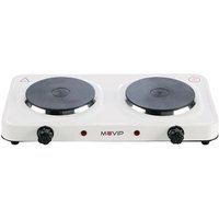 Elektroherd mit 2 Kochplatten 2000w - 5 Leistungsstufen - Thermostat mit Sicherheitssystem - Muvip von MUVIP