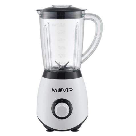 Muvip Standmixer, 1300 W, 1,5 l, 2 Geschwindigkeitsstufen, Edelstahl, Eiszerkleinerung, Sicherheitsverriegelung von MUVIP