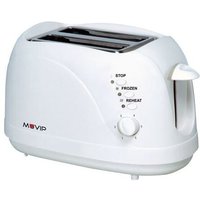 Toaster 750w - Kapazität für 2 Scheiben - 6 Toaststufen - Aufwärm-, Auftau- und Aufwärmfunktion - automatischer und manueller Stopp - automatischer von MUVIP