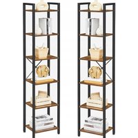 Bücherregal für das Büro, hohe Loft-Bibliothek im Industrial-Stil, Vintage-Pfosten Bücherregal für das Büro, hohe Loft-Bibliothek im Industrial-Stil, Vintage-Pfosten von MUVU