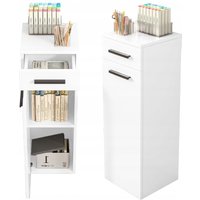 Büroschrank mit Schublade, Regalböden, Säule, Standschrank, weiß, Loft, 85 cm Büroschrank mit Schublade, Regalböden, Säule, Standschrank, weiß, Loft, 85 cm von MUVU