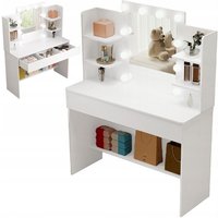 Kosmetik-Schminktisch mit LED-Spiegel, modern, 110 cm Kosmetik-Schminktisch mit LED-Spiegel, modern, 110 cm von MUVU
