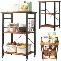 Mobiler Schrank auf Rädern, rustikaler Frühstückstisch, Küchenwagen, Loft Mobiler Schrank auf Rädern, rustikaler Frühstückstisch, Küchenwagen, Loft von MUVU