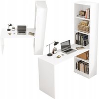 Moderner Computertisch mit Regalen, skandinavisch, für Jugendliche, weiß Moderner Computertisch mit Regalen, skandinavisch, für Jugendliche, weiß von MUVU