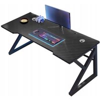 Moderner schwarzer Carbon-Gaming-Computertisch für Gamer, 120 cm von MUVU