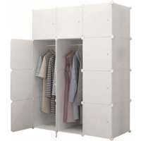 Modularer Kleiderschrank, Garderobe, Schrank, Regal, weißes Regal für Kleidung, geräumig, groß Modularer Kleiderschrank, Garderobe, Schrank, Regal, weißes Regal für Kleidung, geräumig, groß von MUVU