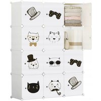 Modularer Kleiderschrank, großes Regal, Kinderkleiderschrank, bunt, XXL, märchenhaft, Kätzchen Modularer Kleiderschrank, großes Regal, Kinderkleiderschrank, bunt, XXL, märchenhaft, Kätzchen von MUVU