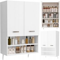 Wandhängender Badezimmerschrank über der Waschmaschine, geräumige Regalböden, Loft-Regal 64 cm von MUVU