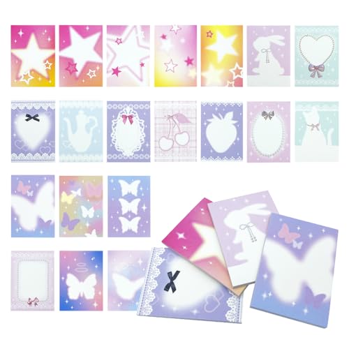 MUWINC 400 Blatt Dekorpapier Set mit 20 einzigartigen Designs,Strukturiertes Scrapbooking Papier für Bullet Journals,DIY-Projekte (10x7cm,Beschreibbar) von MUWINC