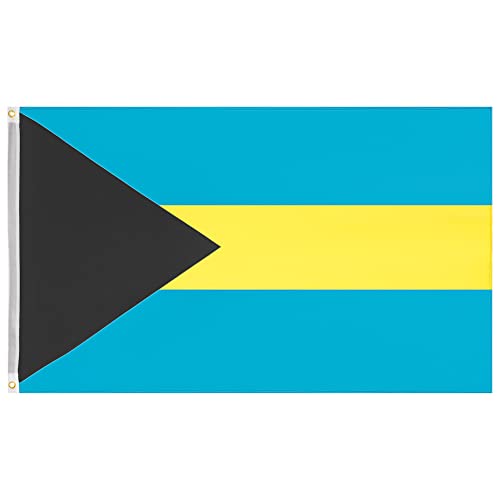 MUWO Flagge Nations Together 90 x 150 cm Nationalmanschaften, doppelseitige Gartenflagge, wetterfeste Fanflagge, Fußballflagge Polyester Länderfagge Deutschland mit Ösen (Bahamas) von MUWO