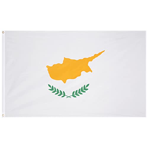 MUWO Flagge Nations Together 90 x 150 cm Nationalmanschaften, doppelseitige Gartenflagge, wetterfeste Fanflagge, Fußballflagge Polyester Länderfagge Deutschland mit Ösen (Zypern) von MUWO