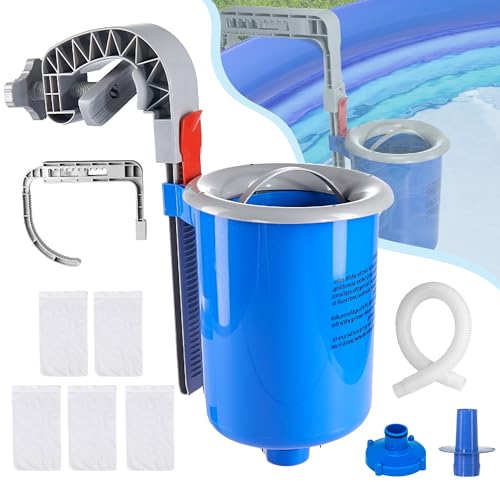 MUWOOB Überirdischer Pool Skimmer, Wandhalterung Schwimmbad Oberflächenschimmer mit Schlauch und Korb, Einstellbarer schwimmender Poolfilter, Reinigt und entfernt automatisch Pooloberflächen Blätter MUWOOB Überirdischer Pool Skimmer, Wandhalterung Schwimmbad Oberflächenschimmer mit Schlauch und Korb, Einstellbarer schwimmender Poolfilter, Reinigt und entfernt automatisch Pooloberflächen Blätter von MUWOOB