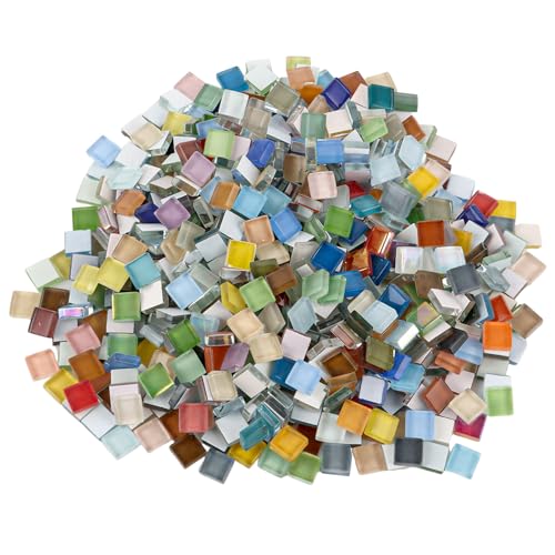 MUXHEL 1000g / 1Kg Mosaiksteine Bunt, 1 x 1cm Mosaiksteine zum Basteln, Mosaik Steine Bunt, Kristall-Mosaik-Fliesen, Glasmosaiksteine Bastelmix, Glasmosaiksteine bunt für Heim Deko, Kunsthandwerk MUXHEL 1000g / 1Kg Mosaiksteine Bunt, 1 x 1cm Mosaiksteine zum Basteln, Mosaik Steine Bunt, Kristall-Mosaik-Fliesen, Glasmosaiksteine Bastelmix, Glasmosaiksteine bunt für Heim Deko, Kunsthandwerk von MUXHEL