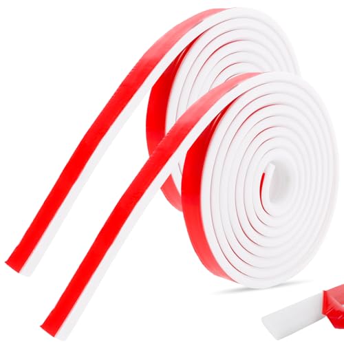 MUXHEL 2er -Set 3m Stuckleisten Selbstklebend, Wandleisten Selbstklebend, Deckenleisten Selbstklebend, Zierleisten Selbstklebend, DIY Home Decor auf dem Spiegelrahmen der Schranktür, 3 m x 32 mm Weiß von MUXHEL