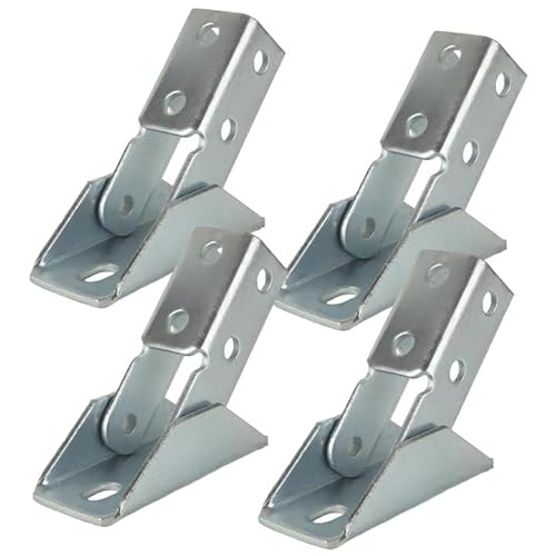 MUXHEL 4 Stück verstellbare Strebenverschraubung für 3,8 cm Strebenk und 1,27 cm Bolzen, 180 Grad Drehgelenkverbinderhalterung, Solarmodul-Halterung von MUXHEL