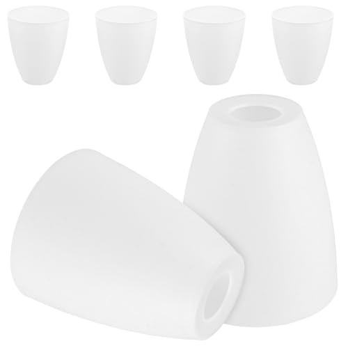 MUXHEL 6 Stück Lampenschirm Kunststoff, 30 mm, Lampenschirme, Wandlampe Tischlampe, Ersatzschirm Kunststoff, Lampe Schatten, lampenschirm für Tischlampen Und Stehlampen von MUXHEL