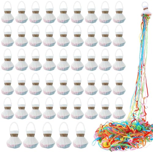 MUXHEL Bunte Luftschlangen, Luftschlangen für Partys, Hochzeiten, Abschlussfeiern, Feiern, 50 Stück MUXHEL Bunte Luftschlangen, Luftschlangen für Partys, Hochzeiten, Abschlussfeiern, Feiern, 50 Stück von MUXHEL
