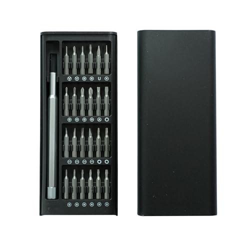 MUXIJIA Feinmechaniker Schraubendreher Set Mini Werkzeug: Klein Schraubenzieher Set mit 24 S2 Bits - Präzision Reparatur Werkzeugset for Handy PC Laptop Macbook iphone Computer PS4 PS5 Brillen usw. von MUXIJIA